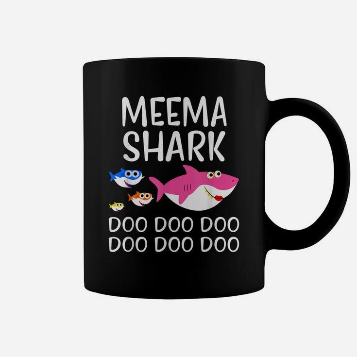 Meema Shark Shirt Funny Mothers Day Gift For Womens Mom Coffee Mug