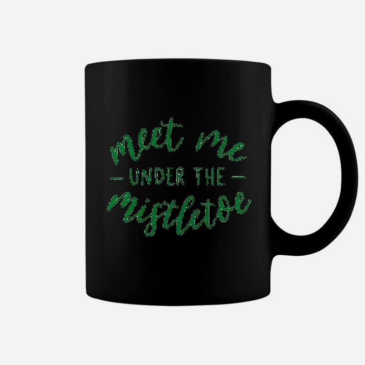Meet Me Under The Mistletoe Raglan Coffee Mug