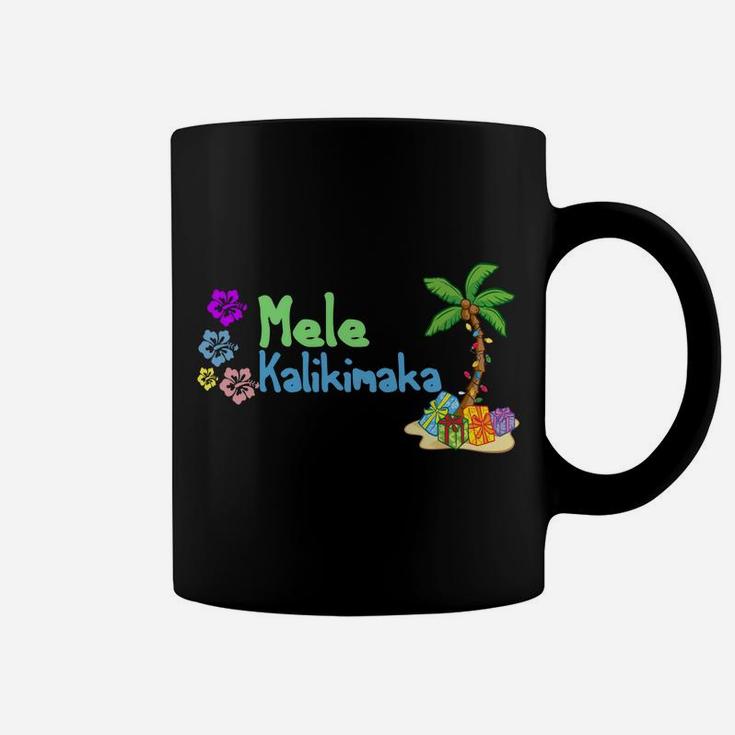 Mele Kalikimaka Christmas Hawaiian Palm Tree Xmas Gifts Coffee Mug