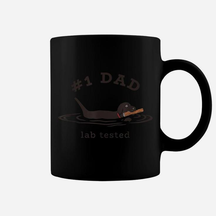 Mens 1 Dad Lab Tested Pun - Labrador Retriever Dog Owner Coffee Mug