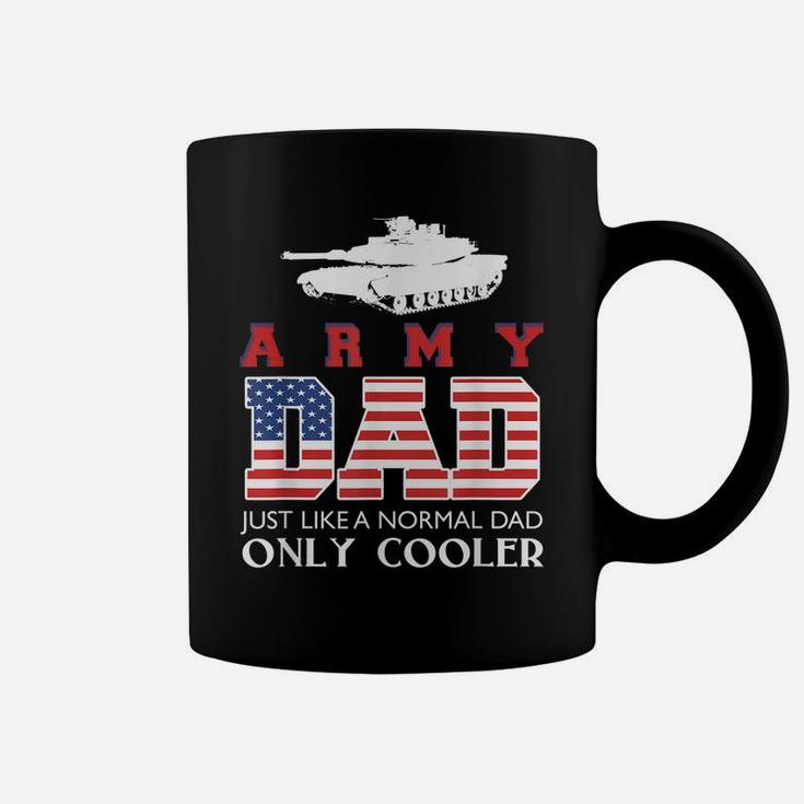 Mens Army Dad T Shirt - Stars And Stripes Veteran Design Coffee Mug