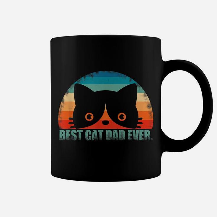 Mens Best Cat Dad Shirt Father's Day Gift From Wife Son Daughter Coffee Mug