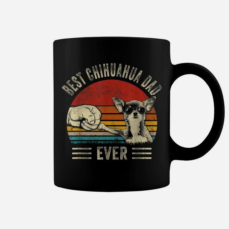 Mens Best Chihuahua Dad Ever Bump Funny Dog Dad Father's Day Coffee Mug