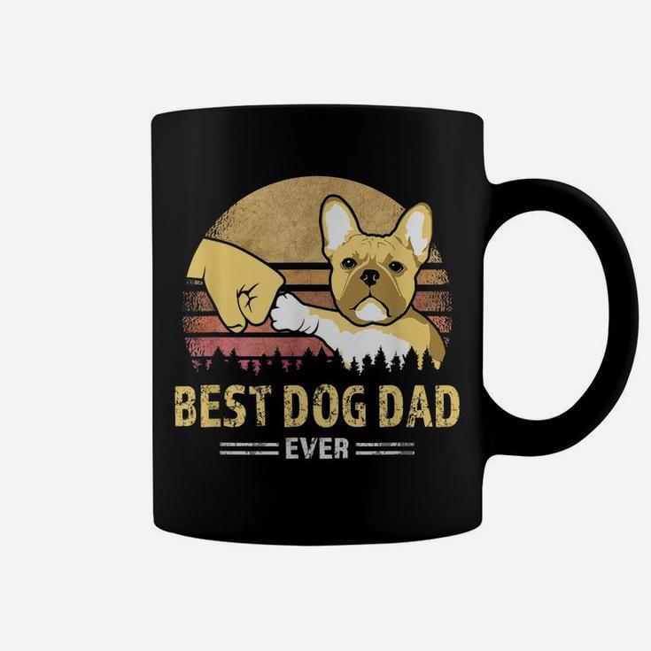 Mens Best Frenchie Dad Ever Vintage French Bulldog Puppy Lover Coffee Mug