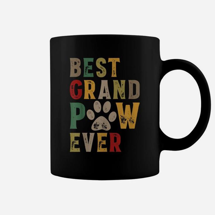 Mens Best Grand Paw Ever Grandpa Dog Dad Grandpaw Father's Day Coffee Mug