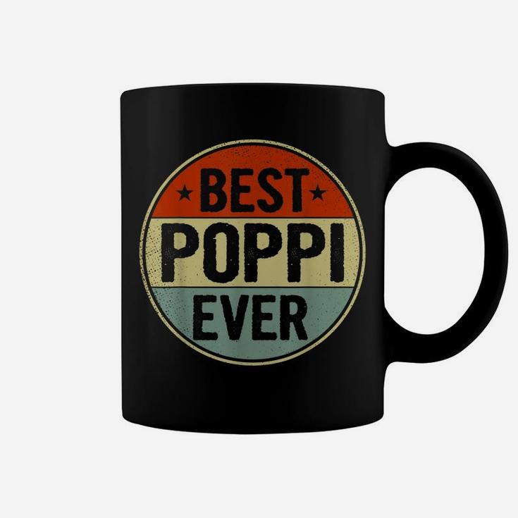 Mens Best Poppi Ever Retro Style Cool Birthday Gift For Poppi Coffee Mug