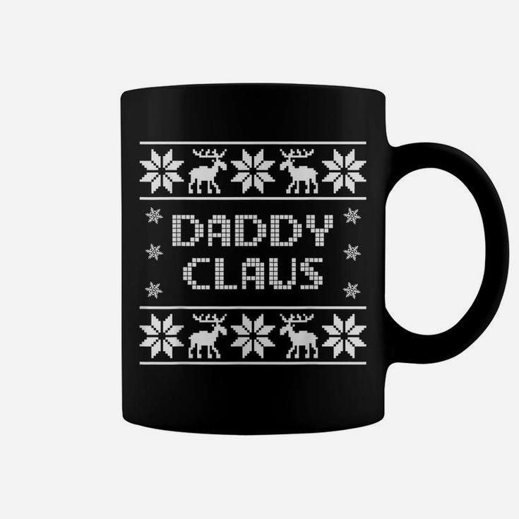 Mens Christmas Daddy Claus Funny Ugly Sweater Father Dad Kid Gift Coffee Mug