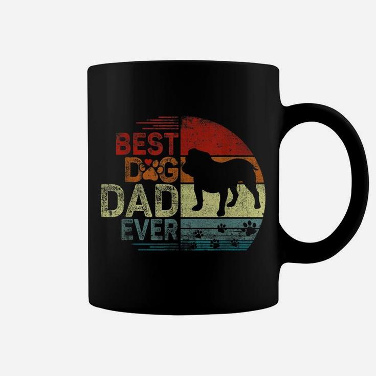 Mens English Bulldog Vintage Dog Dad Shirt Cool Fathers Day Retro Coffee Mug