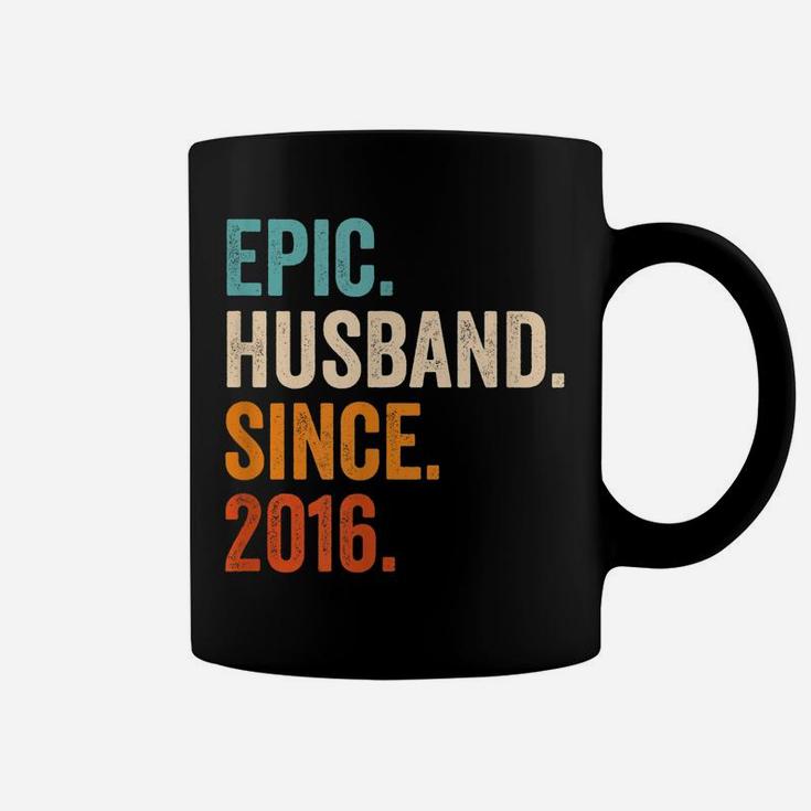 Mens Epic Husband Since 2016 | 5Th Wedding Anniversary 5 Years Coffee Mug