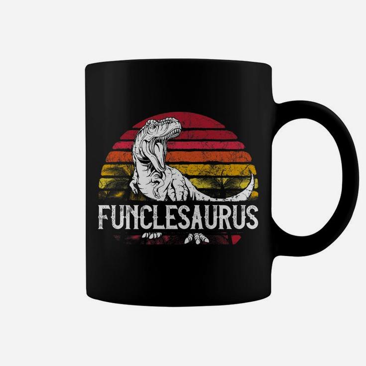 Mens Father's Day Gift For Uncle Funcle SaurusRex Funny Coffee Mug