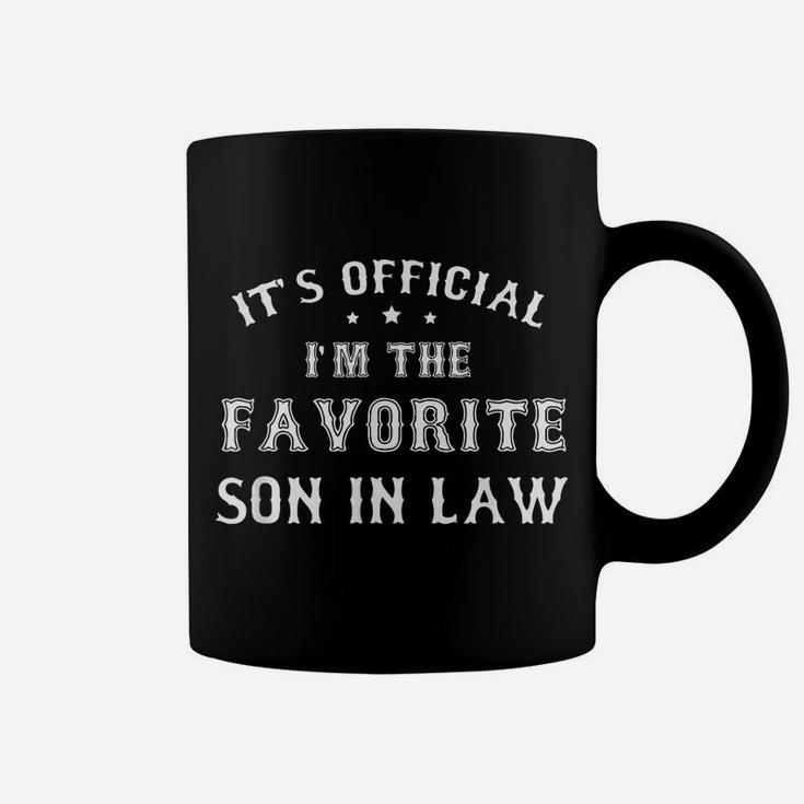 Mens Favorite Son In Law Funny Gift From Father Mother In Law Coffee Mug