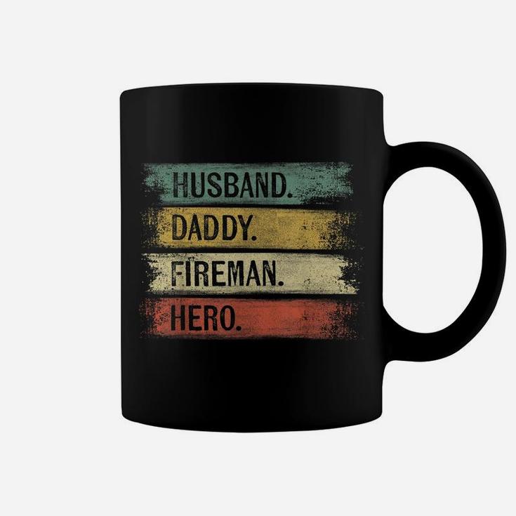 Mens Husband Daddy Fireman Hero Firefighter Father's Day Gift Dad Coffee Mug