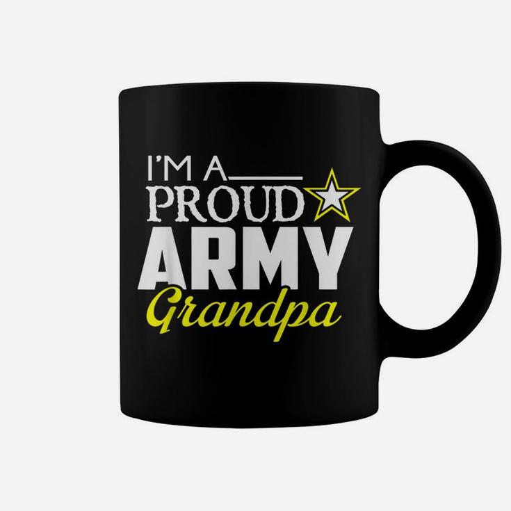 Mens I'm A Proud Army Grandpa T Shirt - Military Grandpa Tee Coffee Mug