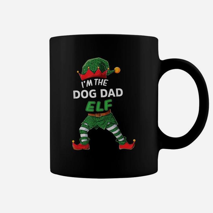 Mens I'm The Dog Dad Elf Christmas Family Matching Pajama Coffee Mug