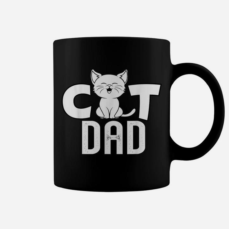Mens Papa Kitty For Fathers Day And Christmas With Best Cat Dad Coffee Mug