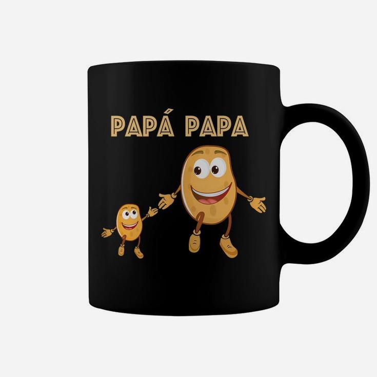 Mens Papa Potato Daddy Funny Pun Dad Father Gift Learning Spanish Coffee Mug
