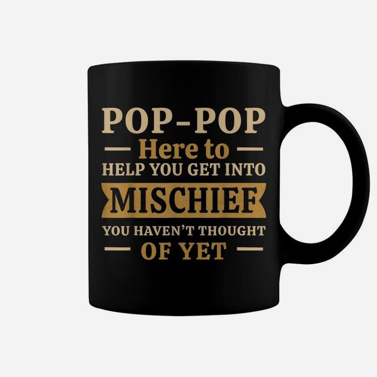 Mens Pop-Pop From Grandchildren To Grampy Pawpaw Mischief Grandad Coffee Mug