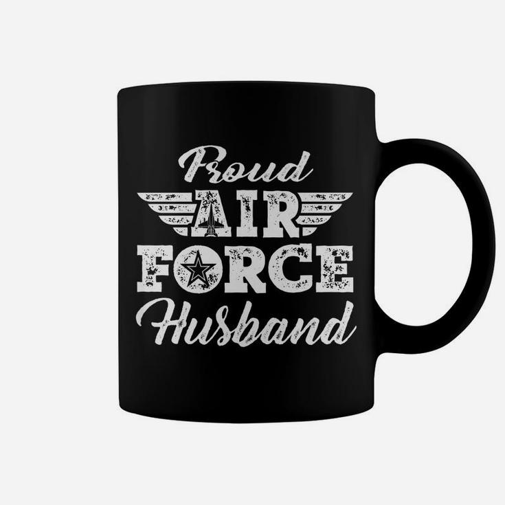 Mens Proud Us Air Force Husband Pride Military Family Spouse Gift Coffee Mug