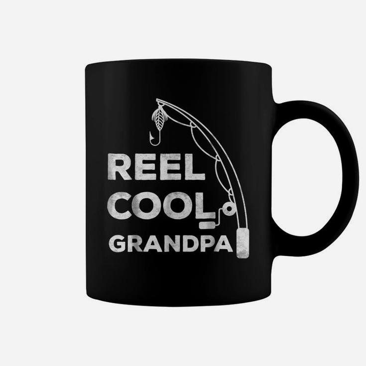 Mens Reel Cool Grandpa  Fishing Dad Father's Day Gift Coffee Mug