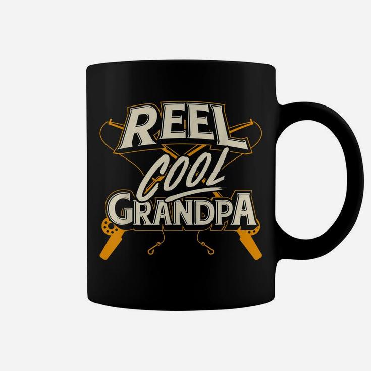 Mens Reel Cool Grandpa Fishing Granddad Father's Day Gift Coffee Mug