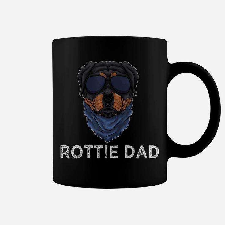 Mens Rottie Dad Rottweiler Dog Puppy Father For Men Grandpa Dad Coffee Mug