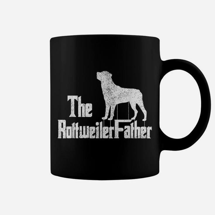 Mens Rottweiler Dad Dog Fathers Day Funny Rottie Doggie Puppy Coffee Mug