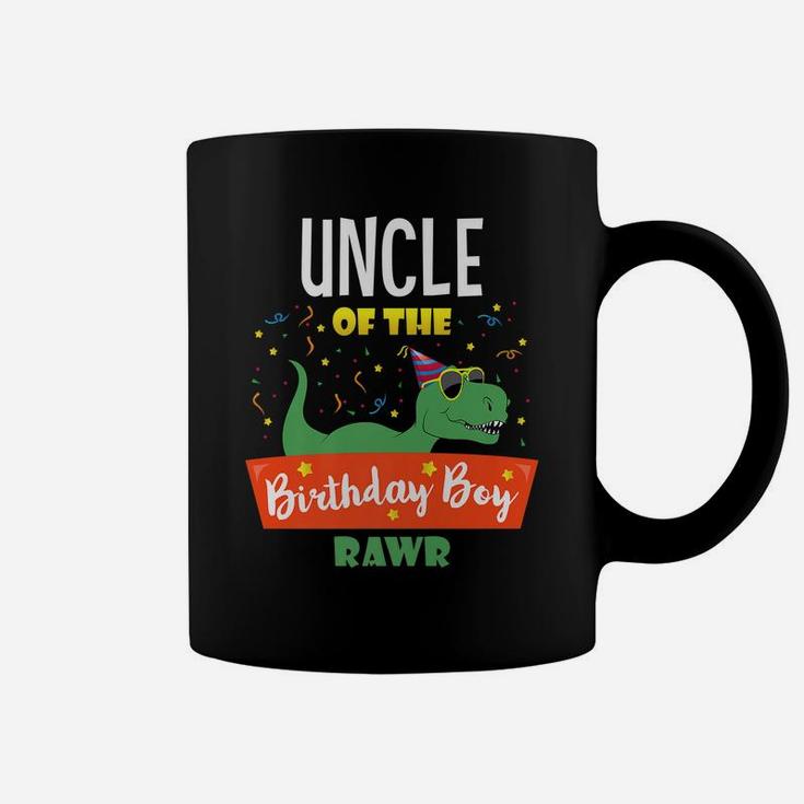 Mens Uncle Dinosaur Hilarious Birthday Boy Uncle Gifts Funny Coffee Mug