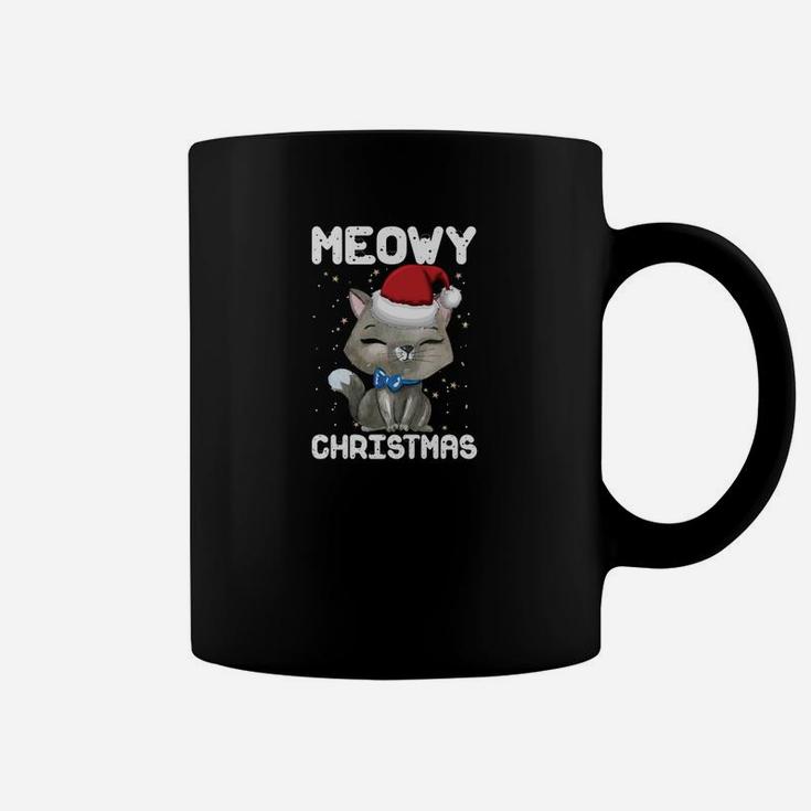 Meowy Christmas Katzen-Design Tassen, Lustiges Weihnachts-Tee