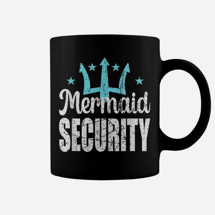 Mermaid Security Merdad Mermen Mermaid Birthday Theme Coffee Mug