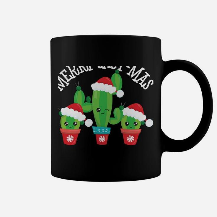 Merry Cact-Mas | Funny Kawaii Christmas Cactus Sweatshirt Coffee Mug