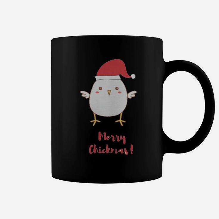 Merry Chickmas Chicken Hat Santa Clause Coffee Mug