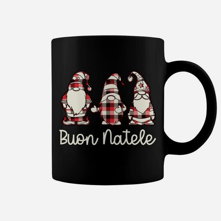Merry Christmas In Italian | Plaid Gnome Buon Natale Sweatshirt Coffee Mug