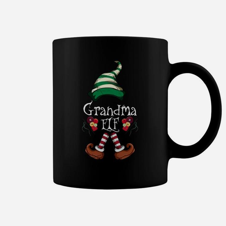 Merry Christmas Matching Pajama Xmas Grandma Elf Sweatshirt Coffee Mug