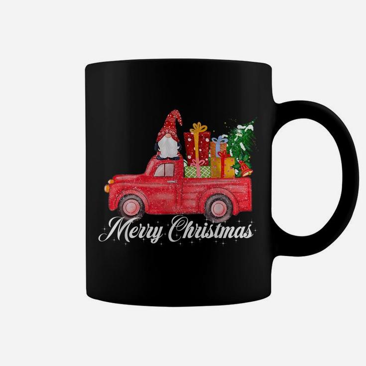 Merry Christmas Red Gnome Truck Funny Gifts Men Women Kids Coffee Mug