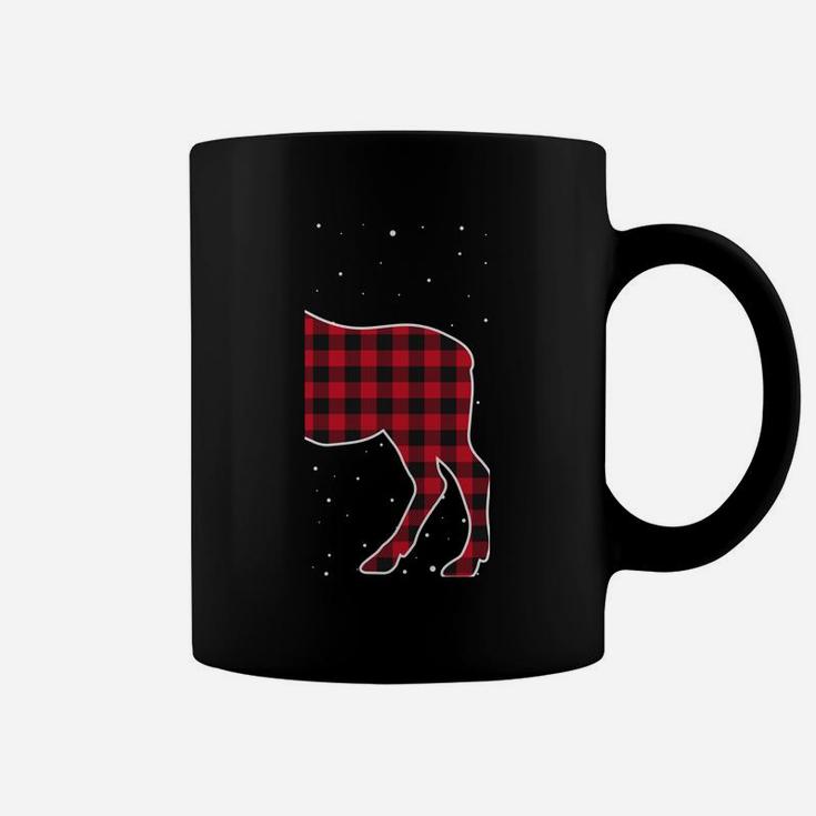 Merry Christmas Red Plaid Buffalo Moose Couples Matching Sweatshirt Coffee Mug