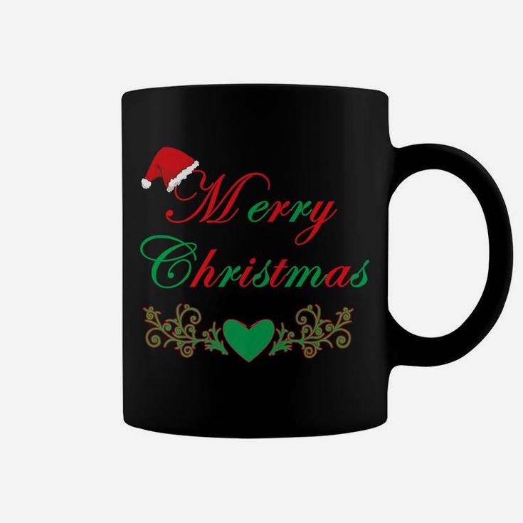 Merry Christmas Santa Clause Hat Apparel Design Xmas Gift Coffee Mug