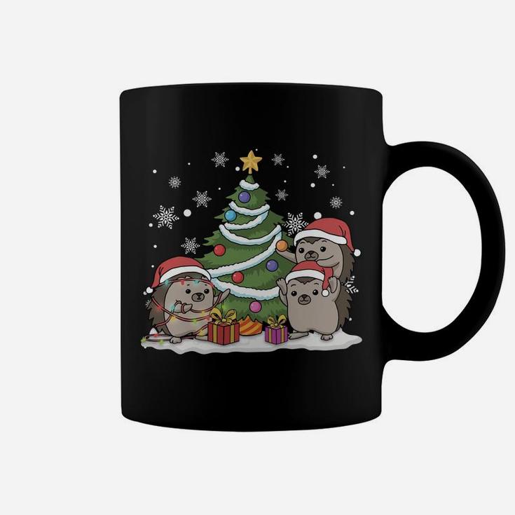 Merry Hedgemas Funny Three Santa Hedgehog Christmas Sweater Sweatshirt Coffee Mug