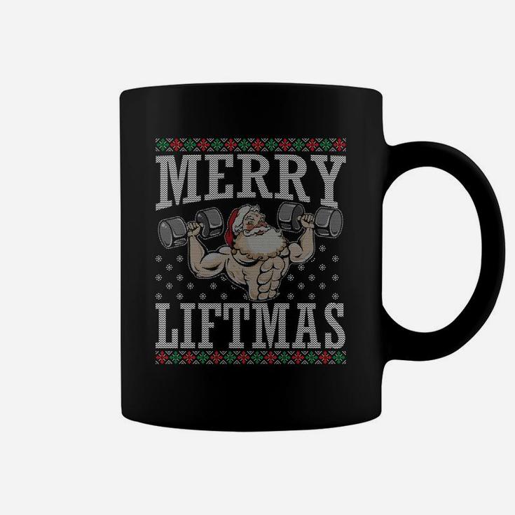 Merry Liftmas Funny Fitness Weight Lifting Workout Gym Gift Coffee Mug