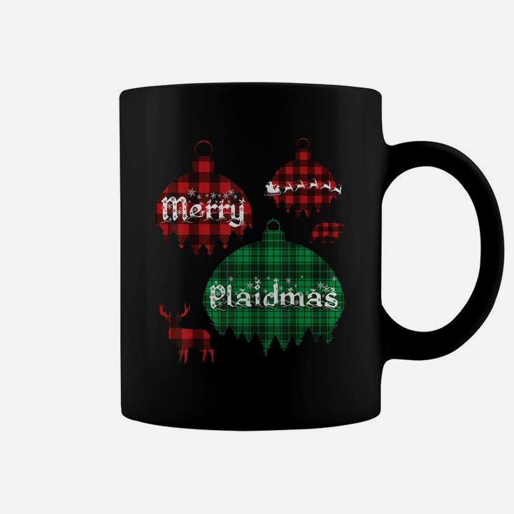 Merry Plaidmas Funny Christmas Plaid Pajamas Gift Coffee Mug