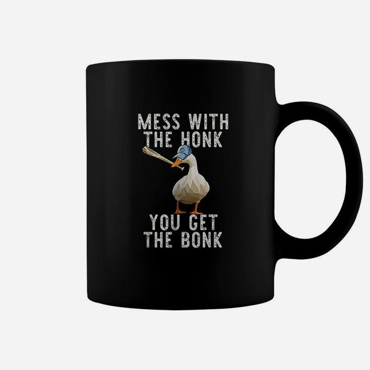 Mess With The Honk You Get The Bonk  Goose Game Meme Gift Coffee Mug