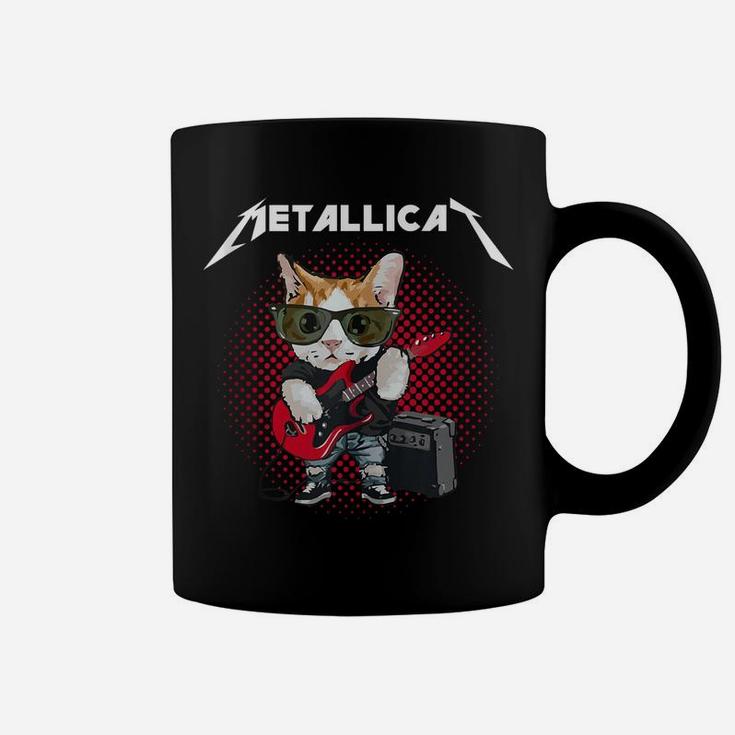 Metallicat Rock Music Funny Parody Cat Lovers Concert Coffee Mug