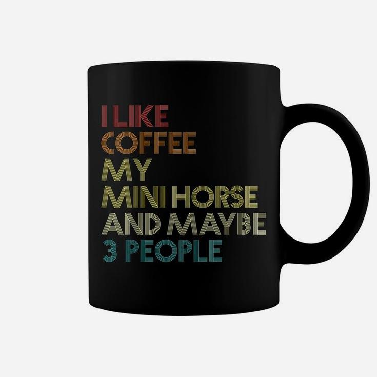 Miniature Mini Horse Owner Gift Coffee Lover Vintage Retro Coffee Mug