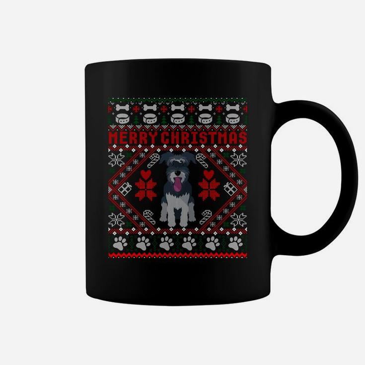 Miniature Schnauzer Dog Merry Christmas Ugly Sweater Funny Sweatshirt Coffee Mug