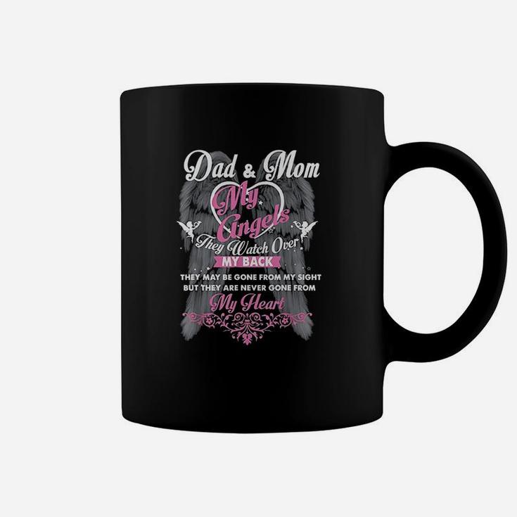 Mom And Dad In Heaven Forever My Angels Memorial Of Parents Coffee Mug