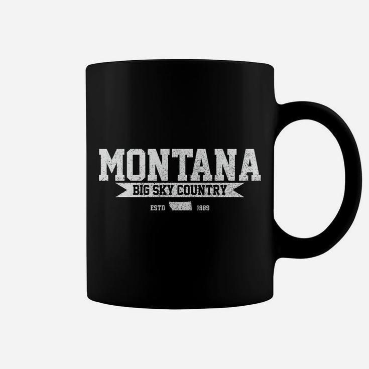 Montana Est1889 State Map Souvenir Gift Coffee Mug