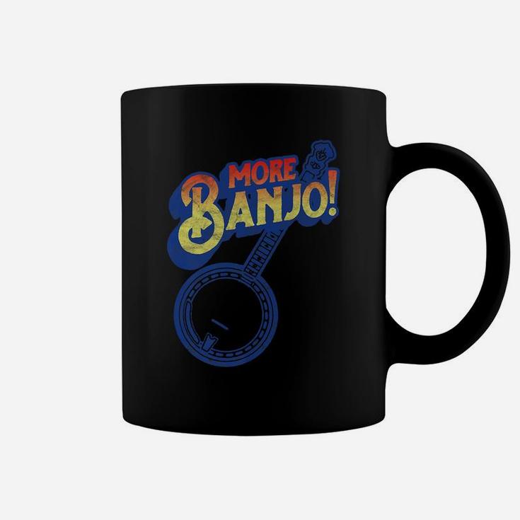 More Banjo Vintage Distressed Eighties Graphic Coffee Mug