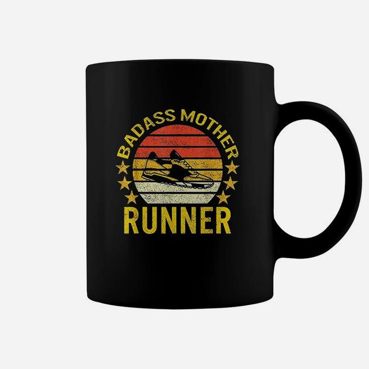 Mothers Day Runner Mom Badas Mother Running Sneaker Gift Coffee Mug