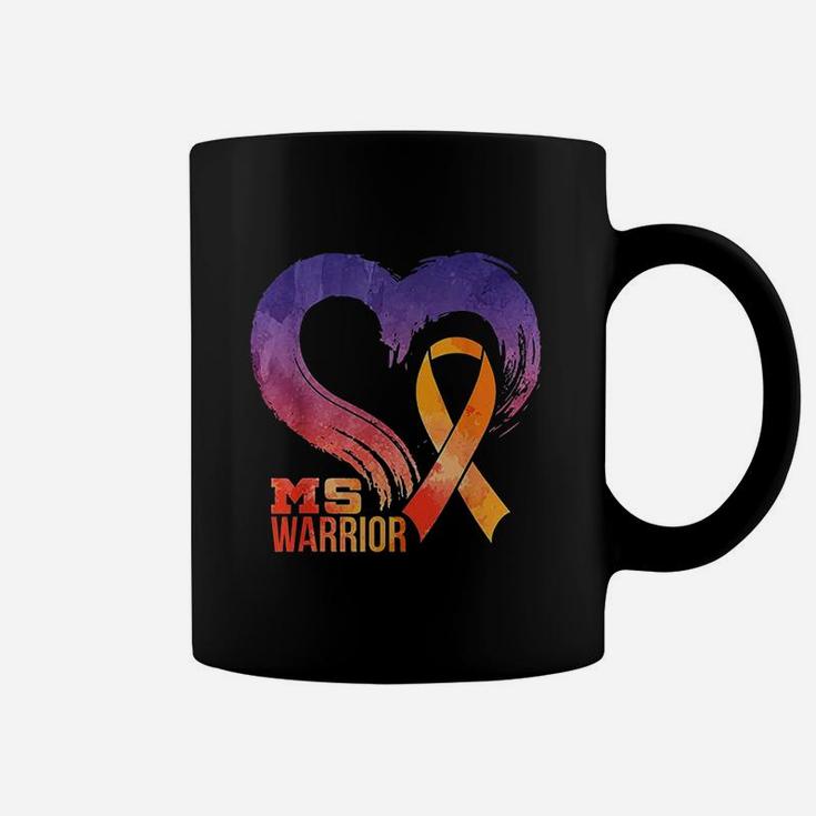 Ms Warrior Heart Multiple Sclerosis Awareness Month Coffee Mug