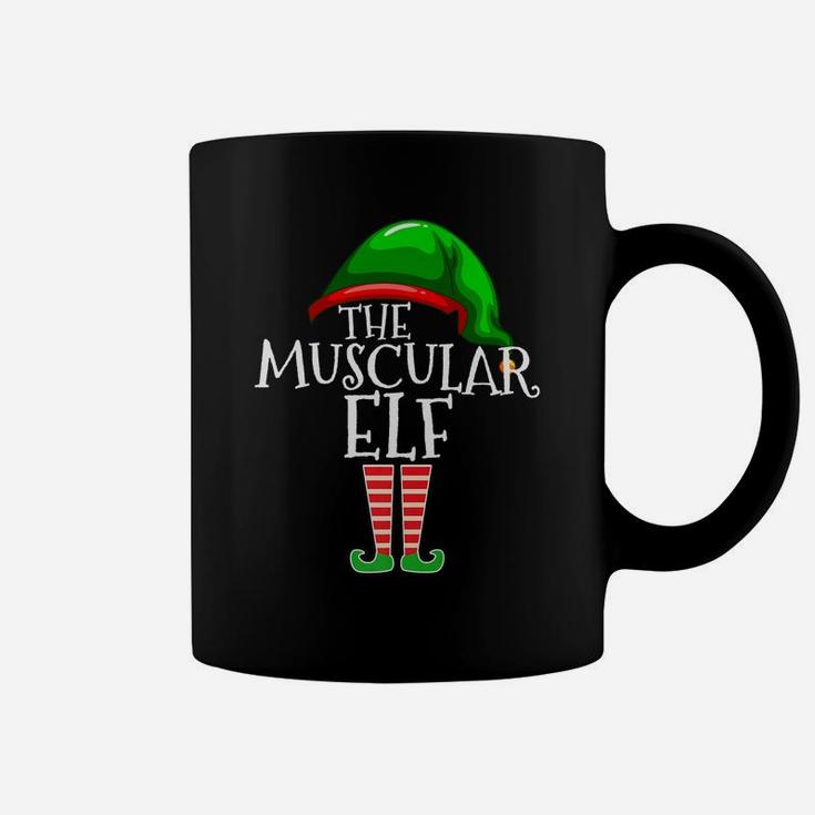 Muscular Elf Group Matching Family Christmas Gifts Workout Coffee Mug