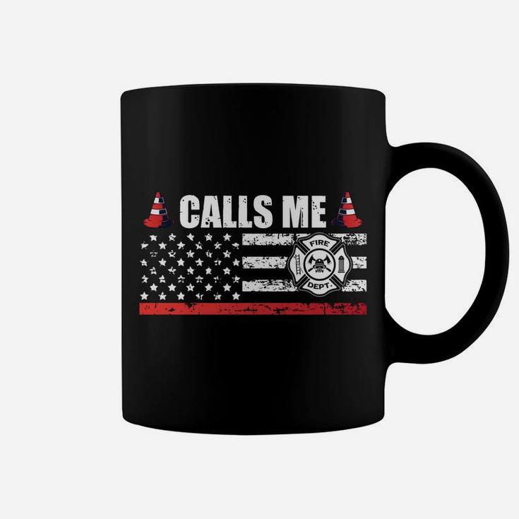 My Favorite Firefighter Calls Me Mom For A Firefigter Mom Coffee Mug